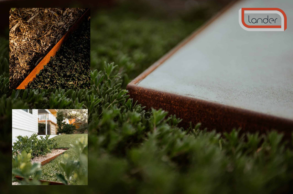 Lonely edges no more: robust metal borders for gardens Lonely edges no more: robust metal borders for gardens